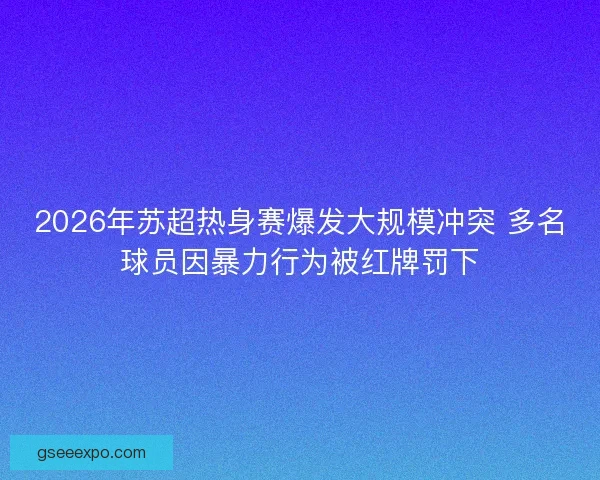 2026年苏超热身赛爆发大规模冲突 多名球员因暴力行为被红牌罚下